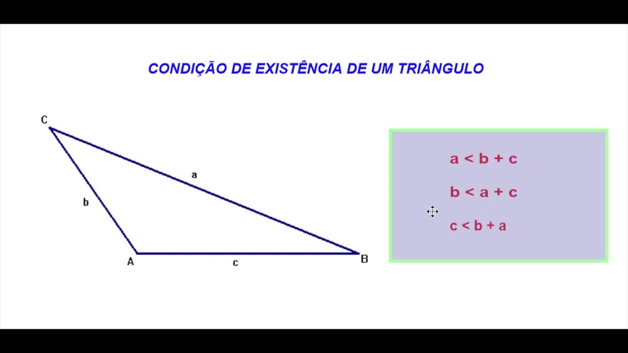 Condição de Existência de um Triângulo! - YouTube