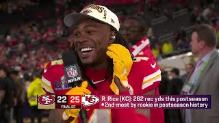 Celebrity Rashee Rice Super Bowl LVIII Post Game Interview Profile