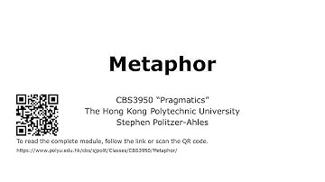 CBS3950 (Pragmatics): Metaphor