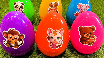 Satisfying,🌈 Rainbows Eggs Transforming Numberblocks Ice Cream with Rainbow SLIME Colorful! ASMR