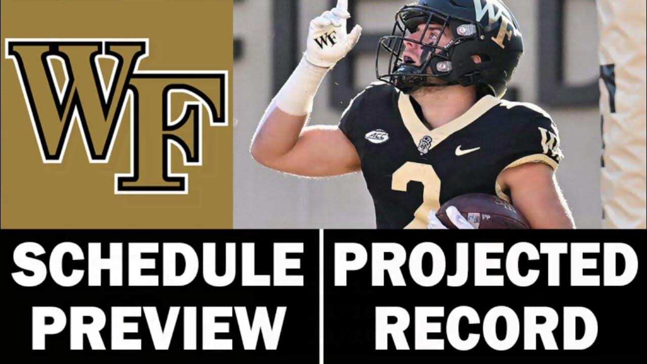 Wake Forest Football 2023 Schedule Preview & Record Projection YouTube