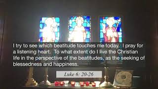 Morning Meditation - Luke 6:20-26 06 20 26 Meditation Live Stream