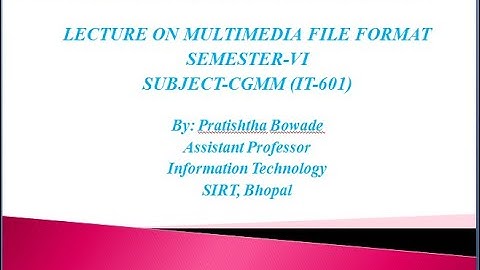 Multimedia image and audio file format