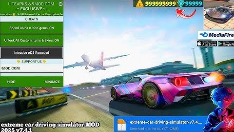 Extreme Car Driving Simulator MOD MENU 🚀 | Hacksnelheid + onbeperkt geld 💰 | 2025 Viral