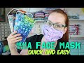 How to sew a reusable face mask - Quick and easy tutorial with Billette's Crafts