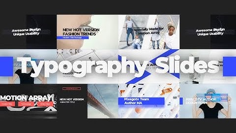 Typography Slides After Effects Templates