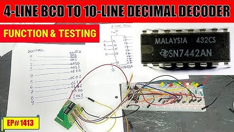 1413} 4-Line BCD to 10-Line Decimal Decoder | SN7442 SN5442 | Working, Function & Practical Testing