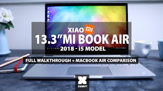 13" Xiaomi Mi Book Air - 2018 (vs MacBook Air, and setting it up in English)