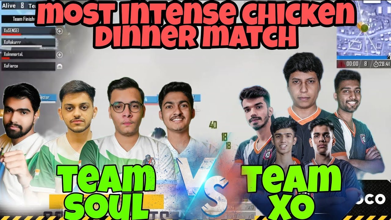 Team Soul Vs Team Xo | Soul 12 Finishes Chicken Dinner Match