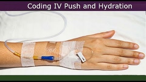 Medical Coding Training — How To Code Infusions, IV Push and Hydration