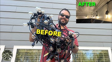 The Best Way To Install String Lights | Quick and Easy Cable Kit