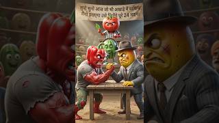 शिमला मिर्च vs माफिया मैंगो । प्यार की जंग ।💪 #ai #cartoon #animation #shorts