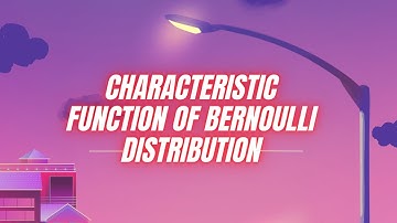 how to find the characteristic function of Bernoulli Distribution
