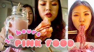 I ONLY ATE PINK FOOD FOR 24 HOURS CHALLENGE