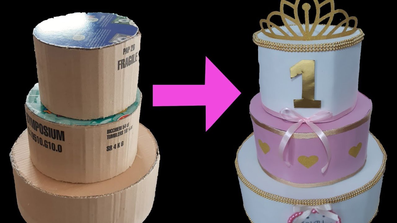 DIY. 5 minutes HOW TO DO BIRTHDAY CAKE. gomma eva. come realizzare