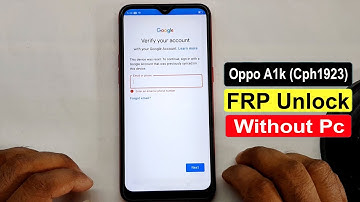 Oppo A1k Frp Bypass | Oppo A1k (Cph1923) Google Account Unlock | Oppo A1k Frp Unlock Without Pc |