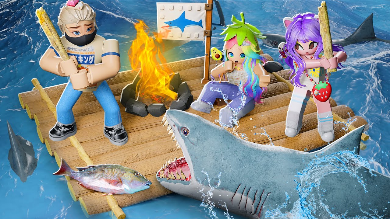 ВЫЖИВИ НА ПЛОТУ! Roblox Survive on a Raft