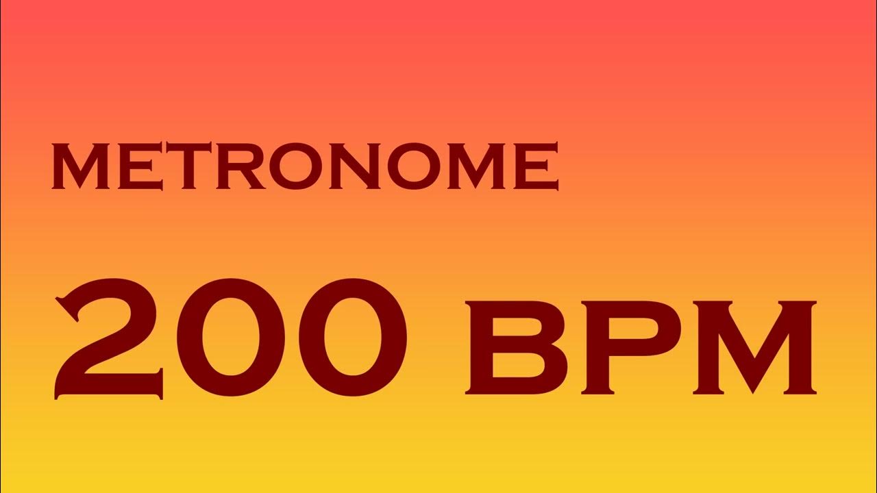 200 bpm. 200 bpm