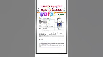 Ugc Net Qualified Candidate