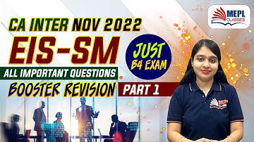 CA Inter Nov 22 | EIS-SM Booster Revision - Part 1 | MEPL - Divya Agarwal