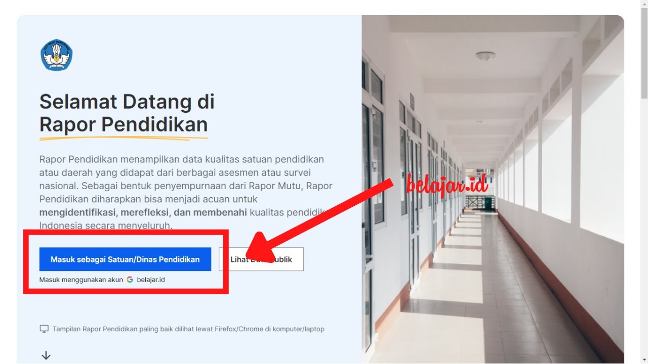 CARA AKSES RAPOR PENDIDIKAN DENGAN AKUN ADMIN BELAJAR ID