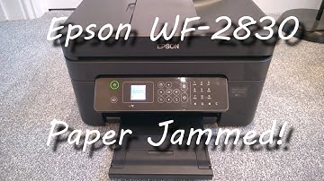 Epson WorkForce WF-2830 Paper Jam Or Stuck And Not Feeding