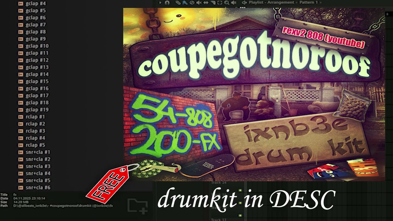 FREE REXV2 DRUMKIT "COUPEGOTNOROOF"