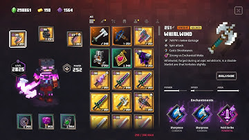 Minecraft Dungeons Double Sharpness Void Whirlwind Build Apoc+25 Obsidian Pinnacle 6 Banners