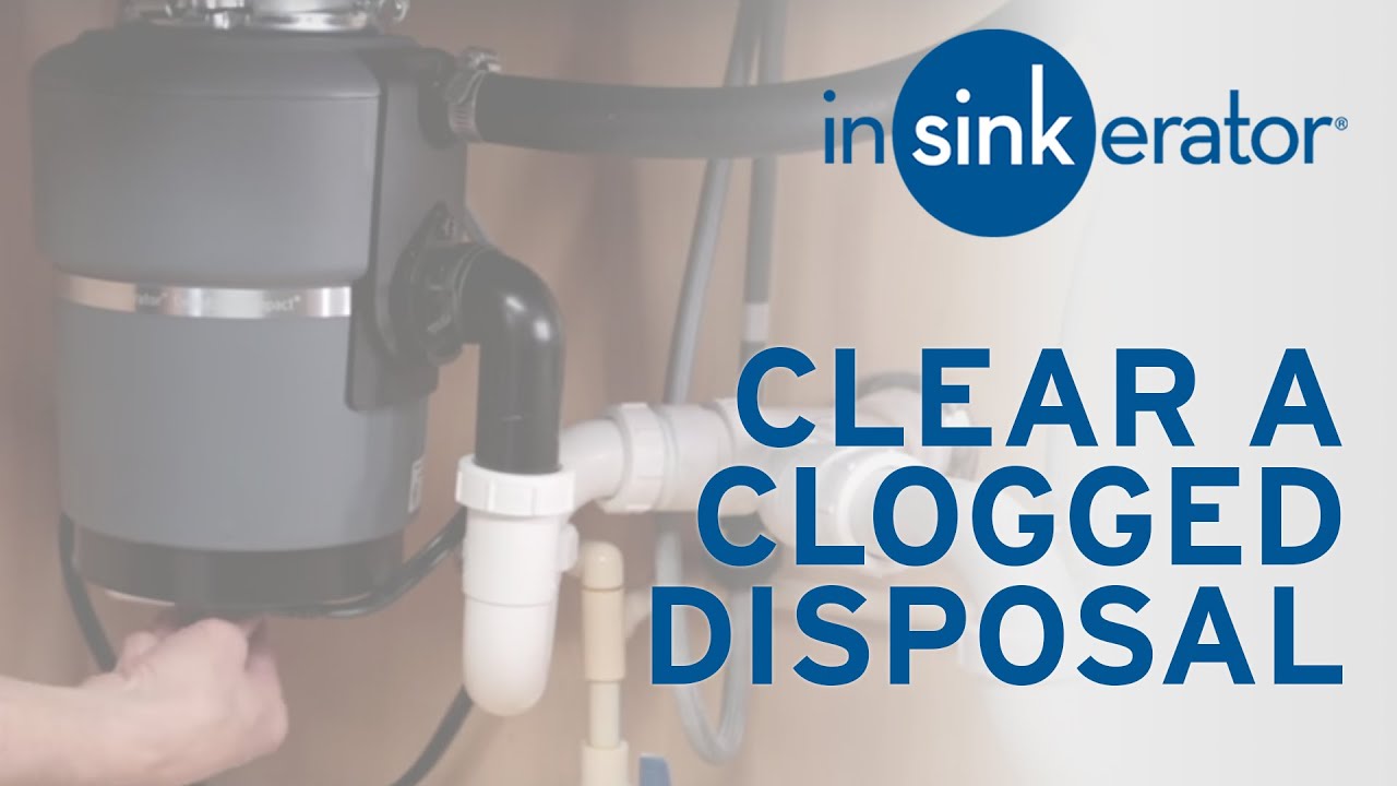 how to clear a clogged garbage disposal