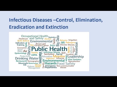 Infectious Diseases - Control, elimination, eradication and extinction