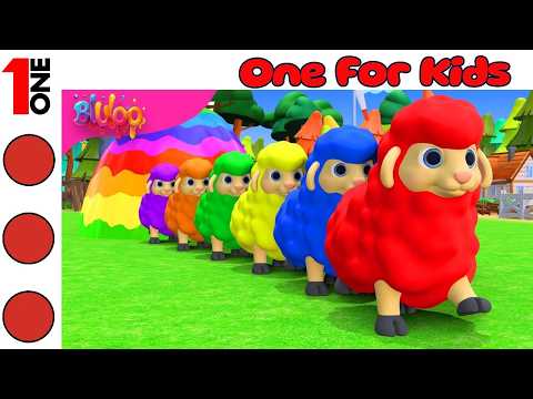 Baa Baa Black Sheep | Colorful Sheep Song | Nursery Rhymes & Kids Songs