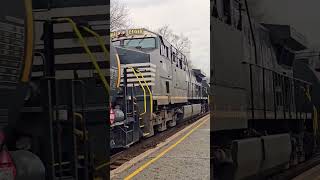 Norfolk Southern #4218 leads a 95 car manifest at Lewistown, PA (03/19/2026)