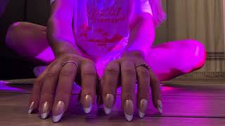 ASMR Floor Tapping & Scratching | Fast to Slow & Hand Movements ✨