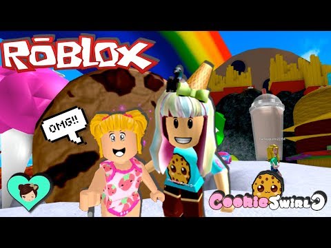 Bebe Goldie Conoce A Cookie Swirl C En Roblox Mundo De Dulces Gigantes Youtube - y aventuras bebe goldie watch titi roblox de campamento en