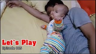 Ayah U0026 Anak Bermain   Lucu Bayi Gangguin Papanya Tidur