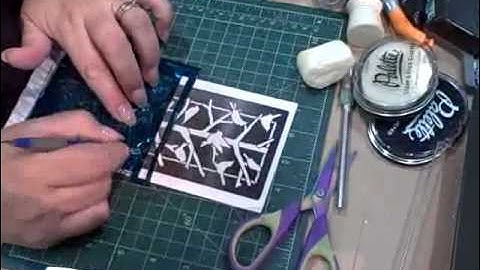 Dreamweaver Stencils with Foil and Flocking