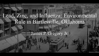 Lead, Zinc, and Influenza: Environmental Rule in Bartlesville, Oklahoma
This session was presented by James P. Gregory Jr., a doctoral candidate at the University of Oklahoma, for “Perspectives in History”: The Oklahoma History Symposium.
Bartlesville, Oklahoma, once housed a vibrant community of Polish immigrants who worked in the zinc smelters before and during World War I. They congregated in ethnic enclaves around the smelters outside the citys limits. As the city of Bartlesville grew, its need for expansion conflicted with these immigrant neighborhoods. To achieve its ends, the municipal government used nativist and progressive policies such as police interference, quarantining, and environmental rule in its efforts to remove the immigrants. The 1918 outbreak of influenza offered city leaders a distinctive opportunity to blame and further isolate the workers’ population and force them out of their homes. The city’s abuse of power erased an entire community from the area and its historical record. Lead, Zinc, and Influenza: Environmental Rule in Bartlesville, Oklahoma