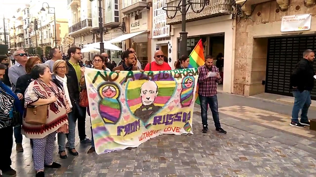 Concentraci n En Apoyo Al Colectivo LGTBIQ En Chechenia YouTube