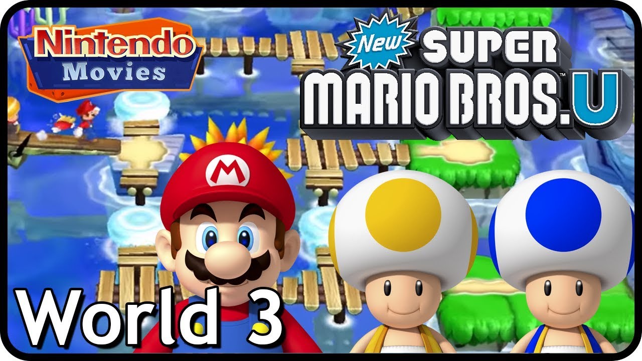 New Super Mario Bros U, Star Coin, Star Coins, 100% Walkthrough, World 3, S...