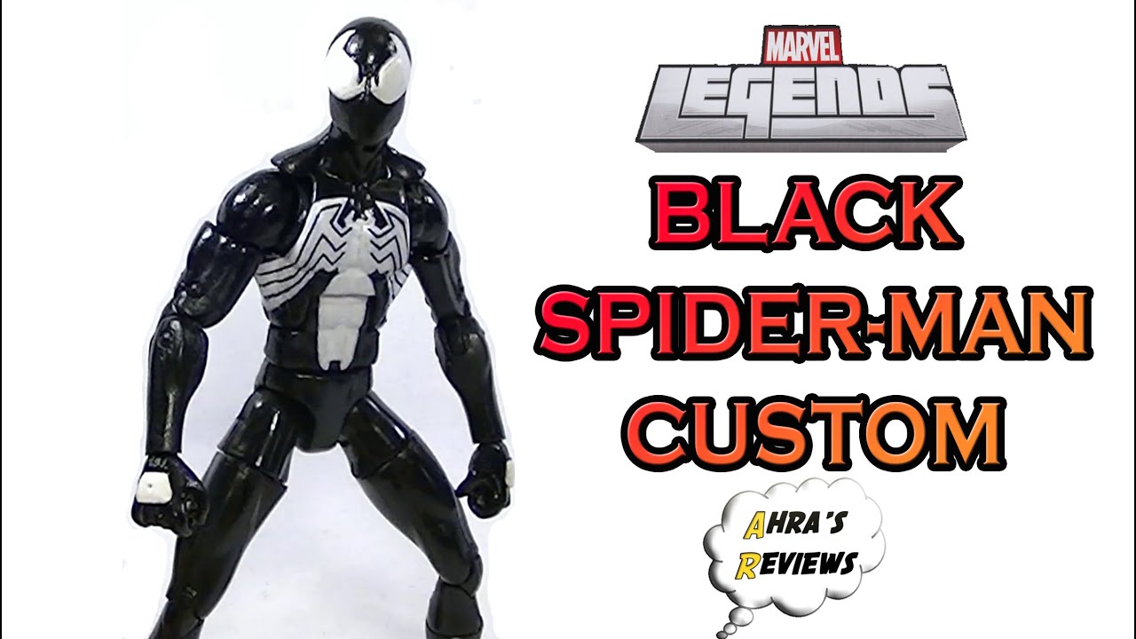 Black Suit Spider-man Symbiote Custom Action Figure Marvel Legends - YouTube