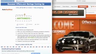 AutoAnything Coupon Code - How to use Promo Codes and Coupons for AutoAnything.com
