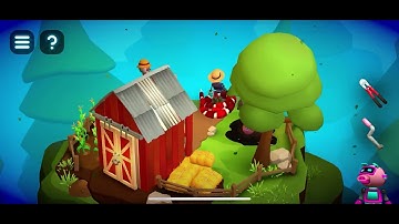 Tiny Robots Portal Escape. Robot Harvest. 3 Stars Walkthrough.