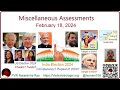 Miscellaneous assessments  feb 2024