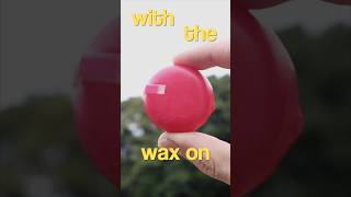Can you skim a Babybel with the wax on?