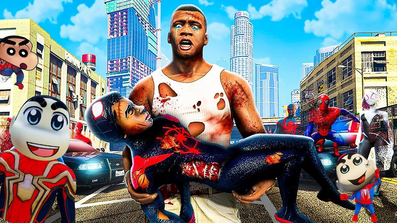 GTA 5 - SHINCHAN SAVES SPIDERMAN ACROSS SPIDERVERSE (MALAYALAM)