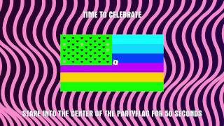 American Rainbow Flag after image optical illusion