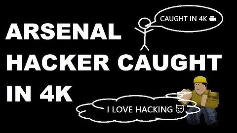 Roblox Arsenal hacker caught in 4k (Not edited)