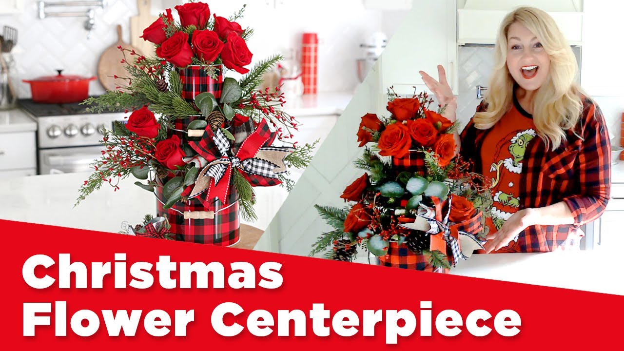 How to Make a Christmas Centerpiece DIY Home Decor YouTube