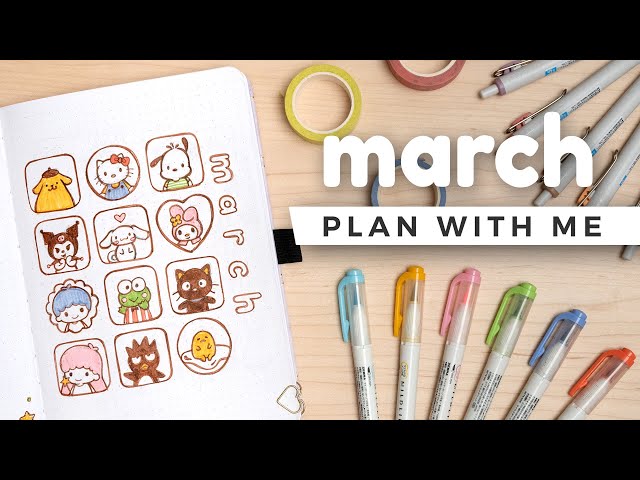 Plan With Me April & Korean Stationery Haul — Evelyne Park