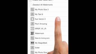 Delete, Duplicate or Lock Watermarks In iWatermark+ screenshot 4